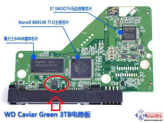 各种硬盘电路板BIOS芯片位置图解