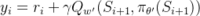 y_i = r_i + \gamma Q_{w'}(S_{i+1}, \pi _{\theta '}(S_{i+1}))