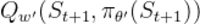 Q_{w'}(S_{t+1},\pi _{\theta '}(S_{t+1}))