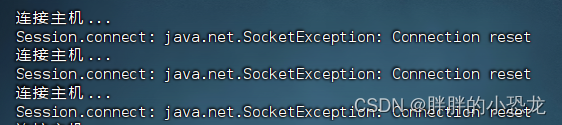 解决Session.connect: java.net.SocketException: Connection reset
