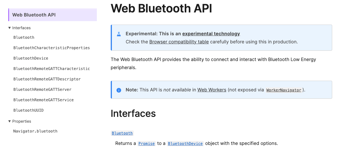 探秘 Web Bluetooth API：连接蓝牙设备的新利器