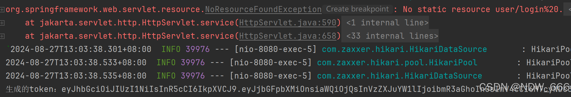 org.springframework.web.servlet.resource.NoResourceFoundException: No static resource user/login%20.