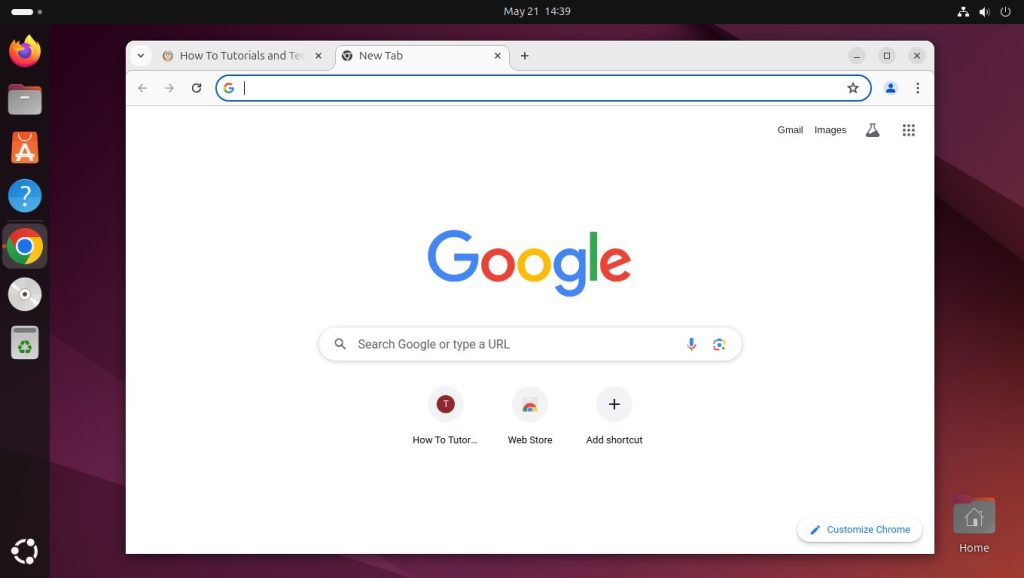 Running Google Chrome on Ubuntu