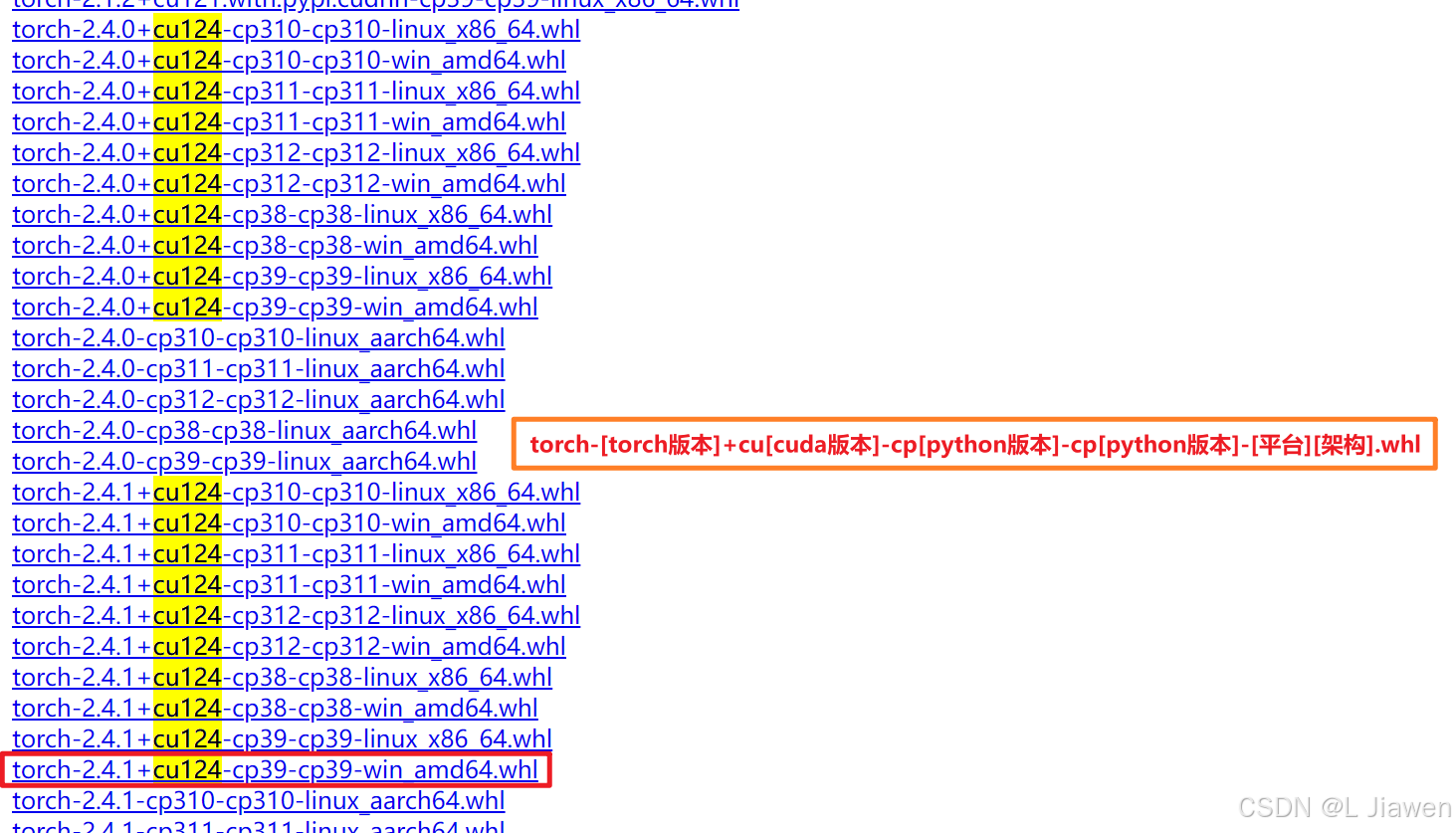 whl文件列表
