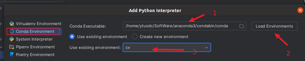 pycharm配置anaconda环境时找不到python.exe解决办法